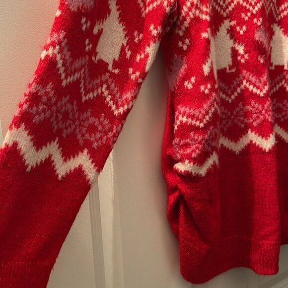 A:glow Maternity Red Sweater  - Picture 4 of 5